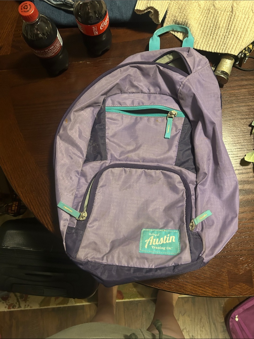 Austin Lavender and Teal Women's Backpack